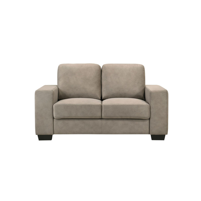 Yvonne - Fabric Loveseat With Track Arms