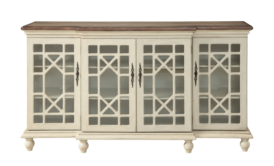 Millie - Four Door Credenza - Mills Textured Ivory