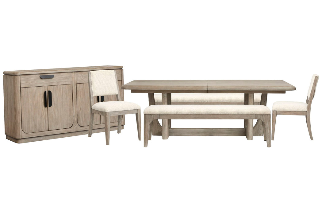 Braelyn - Extendable Trestle Dining Table Set
