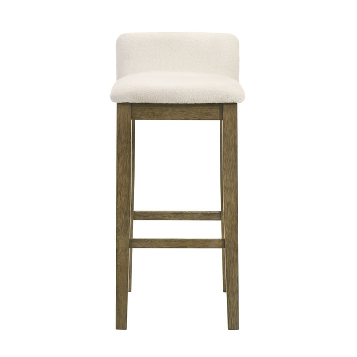 Annikah - Modern Transitional Wood Bar Height Kitchen Bar Stool