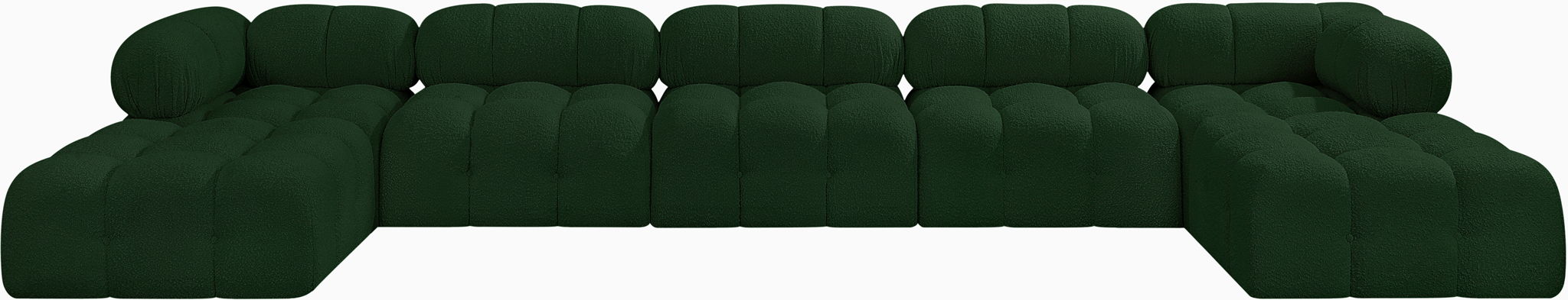 Ames - 7 Piece Fabric Modular U-Shaped Sectional