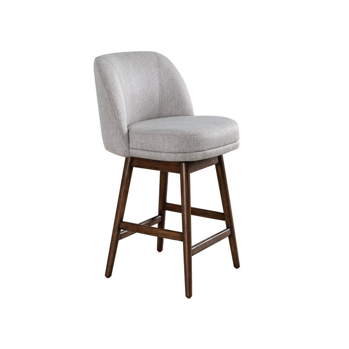 Sadie - Solid Wood Upholstered 26" Counter Height Swivel Barstool