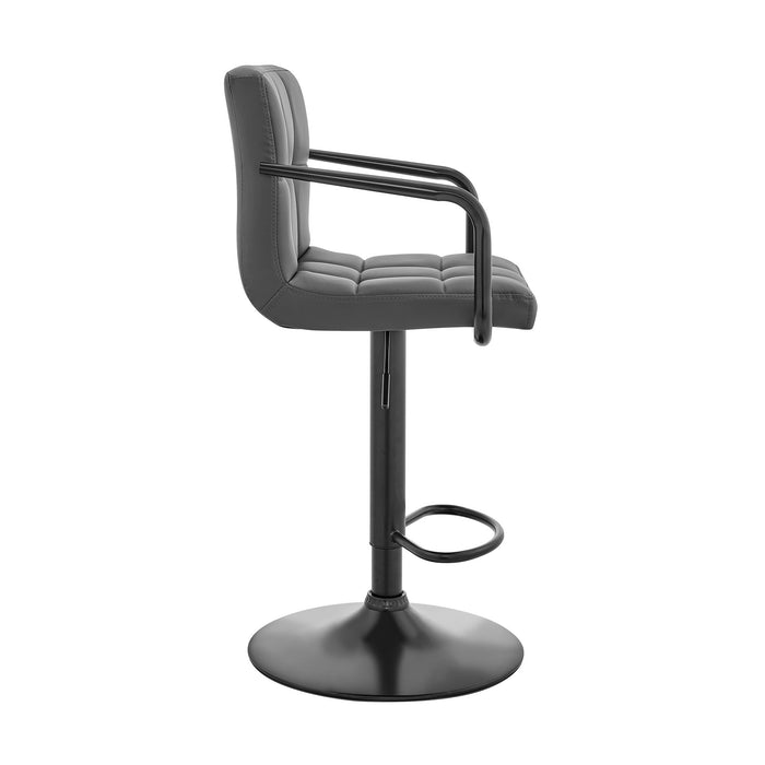 Laurant - Adjustable Height Swivel Bar Stool - Gray