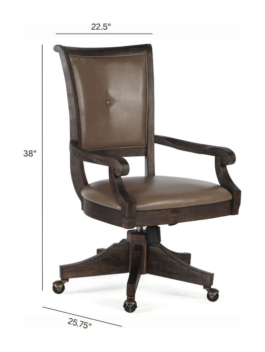 Sutton Place - Swivel Chair - Weathered Charcoal