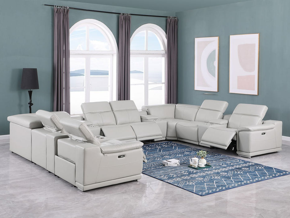 9762 - 12-Piece U-Shaped Sectional Sofa With 4 Power Recliners