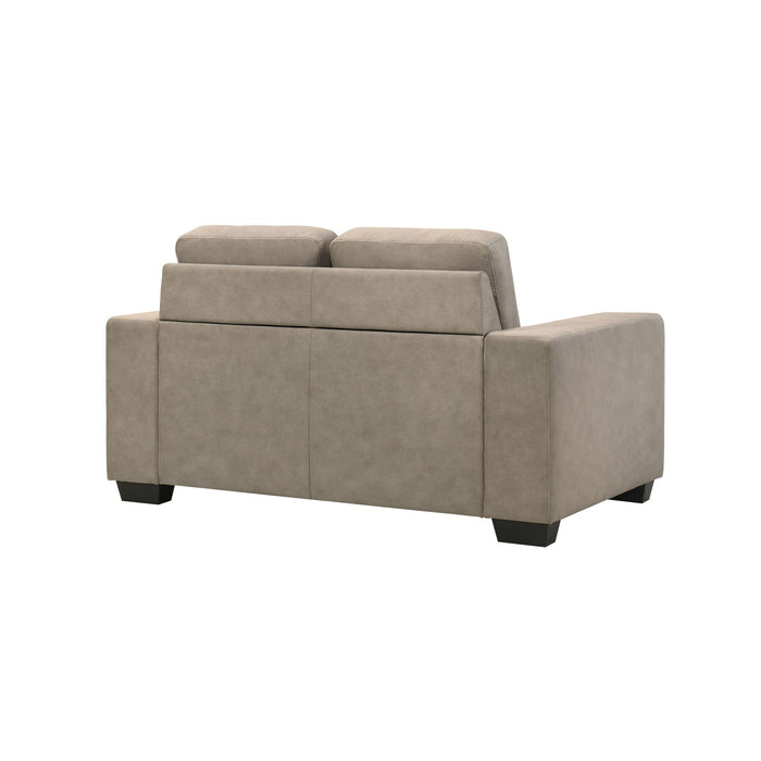 Yvonne - Fabric Loveseat With Track Arms