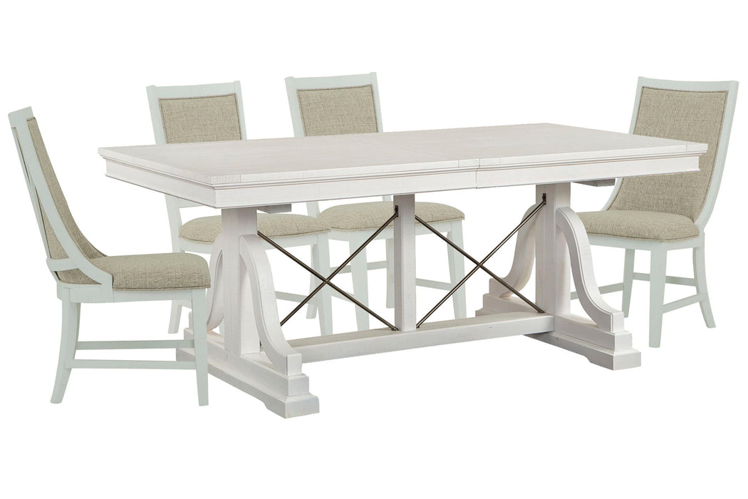 Heron Cove - Extendable Trestle Dining Table Set