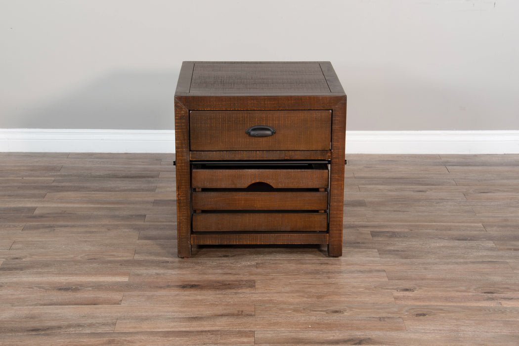 Homestead - 24" End Table - Dark Brown