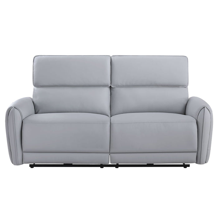 Jeromie - Power Motion Sofa With USB Port - Gray Synthetic Leather
