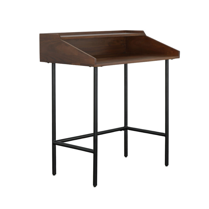 Nathanial - Writing Desk - Schoolhouse Brown / Metal