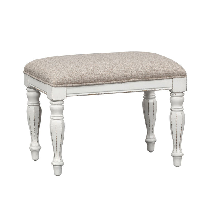 Magnolia Manor - Accent Bench - White