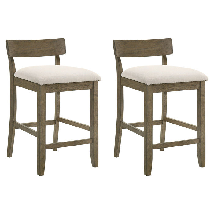 Merie - Modern Transitional Wood Counter Height Kitchen Bar Stool