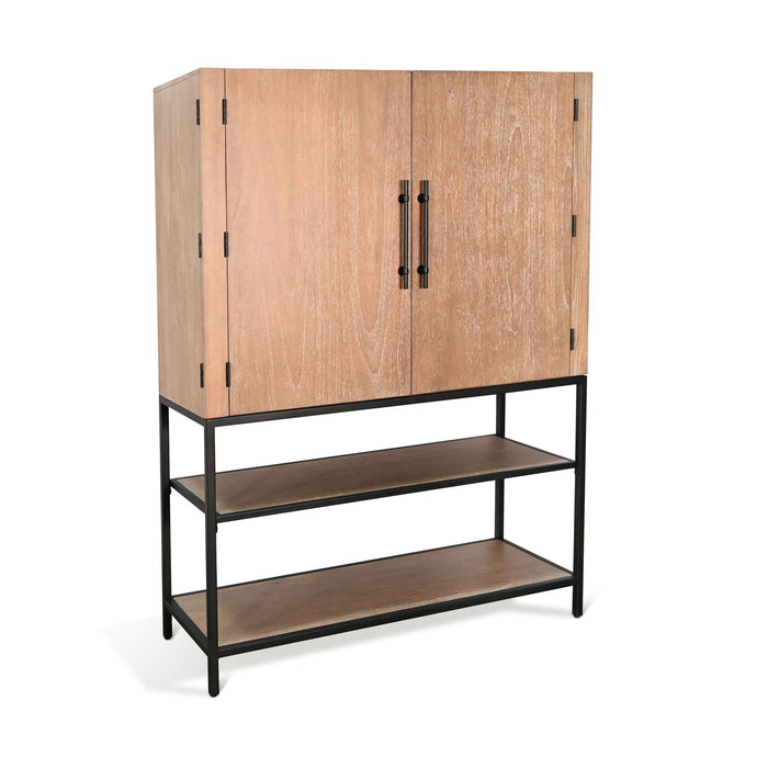 Violet - Wine Bar Cabinet - Oak Grove