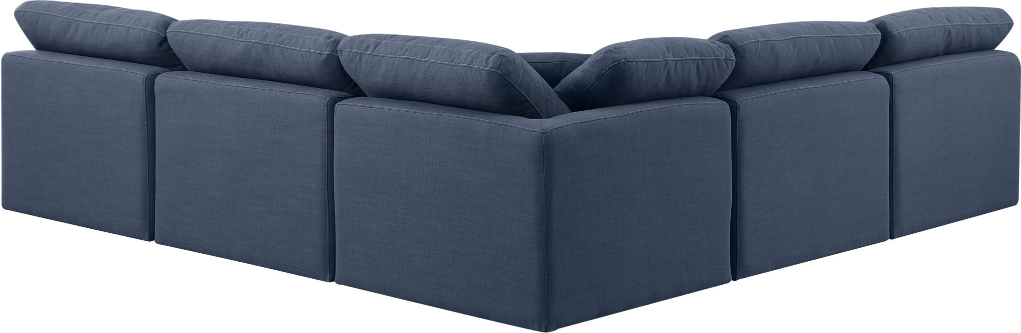 Indulge - Linen 5 Piece Modular Corner Armless Sectional