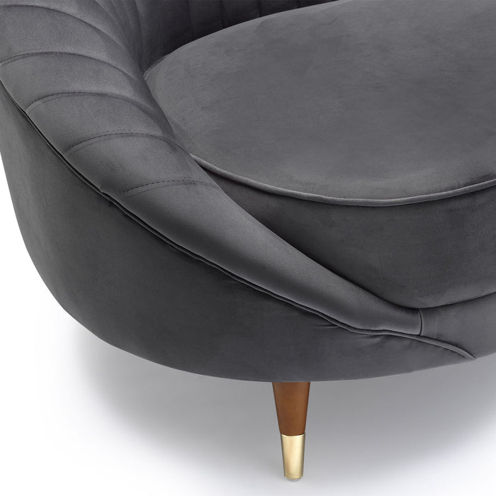 Karisma - Curved Velvet Sofa