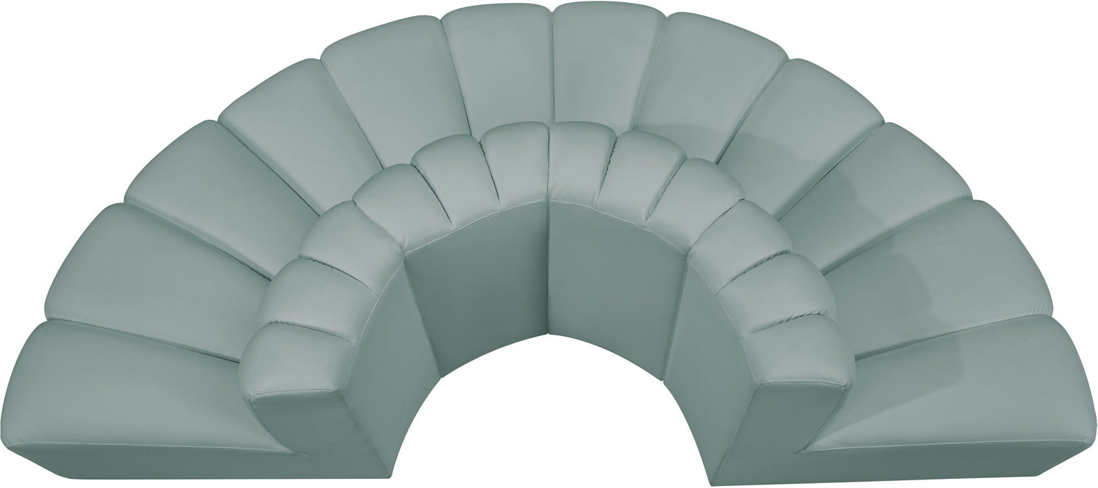 Arc - Faux Leather 4 Piece Modular Sofa