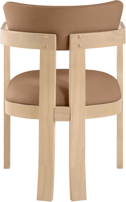 Lavrin - Vegan Leather Dining Arm Chair (Set of 2) - Natural Base