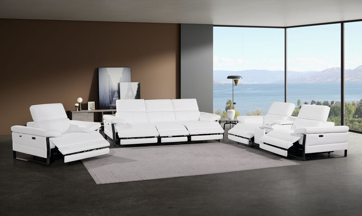 1246 - Modular Power Triple Reclining Sofa, Console Loveseat, And Chair Set With Power Headrests