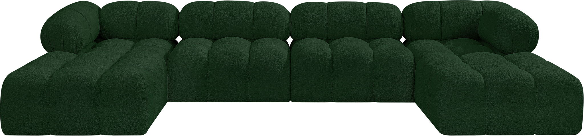 Ames - 6 Piece Fabric Modular U-Shaped Sectional