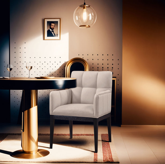 Adrian - Dining Arm Chair (Set of 2) - Black Legs