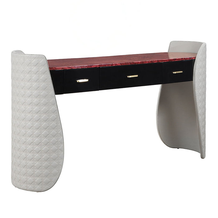 Jamonica - Vanity Desk - Gray & Dark Brown