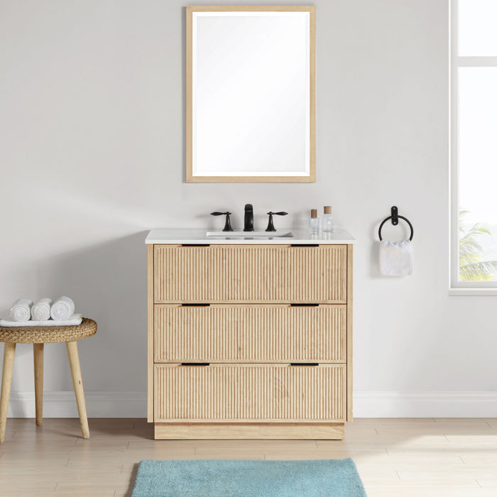 Willard - Engineered Stone And Solid Wood Bathroom Vanity