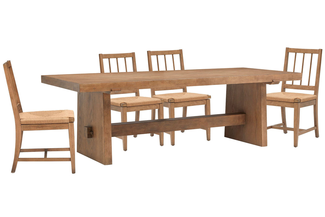 Lindon - Trestle Dining Table Set