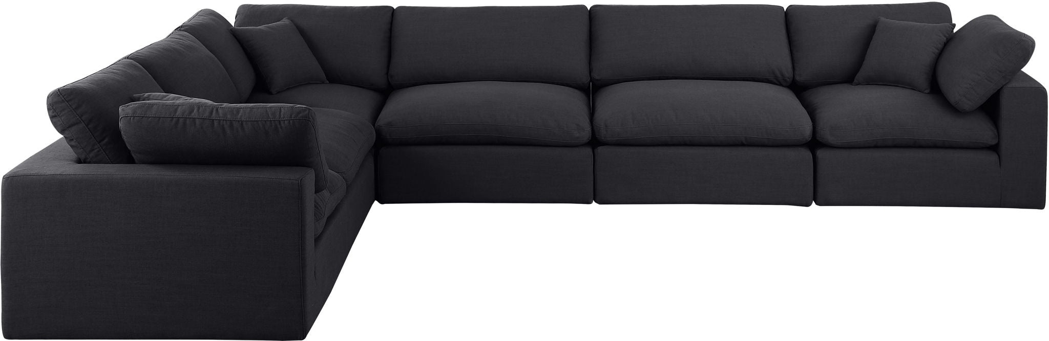 Comfy - 6 Piece Linen Modular Corner Sectional