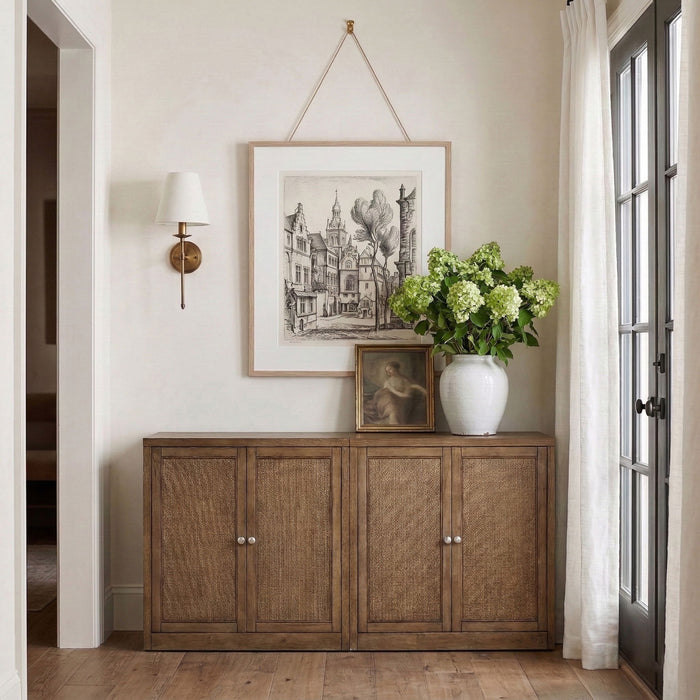 Vero - Solid Wood And Oak Venee Sideboard/Buffet