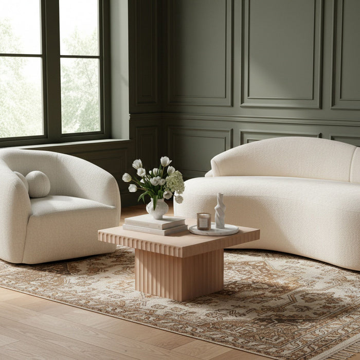 Spencer - 12" Oak Veneer Coffee Table