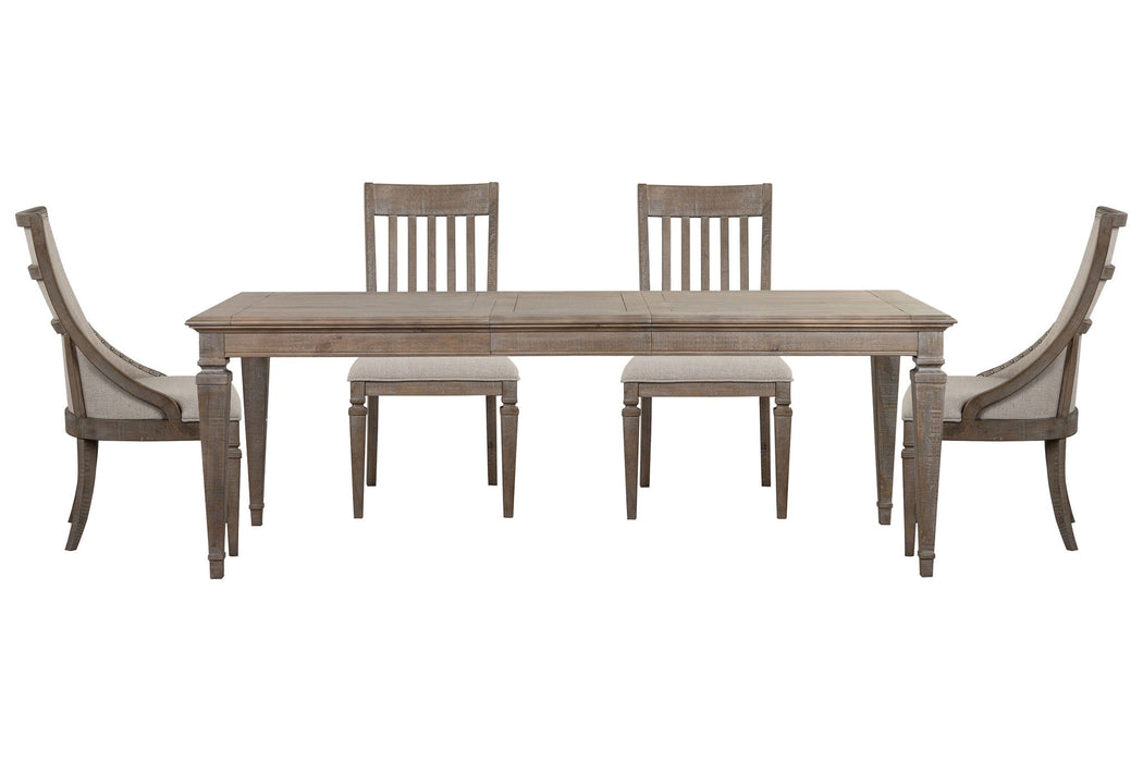 Lancaster - 5 Piece Extendable Rectangular Dining Table Set