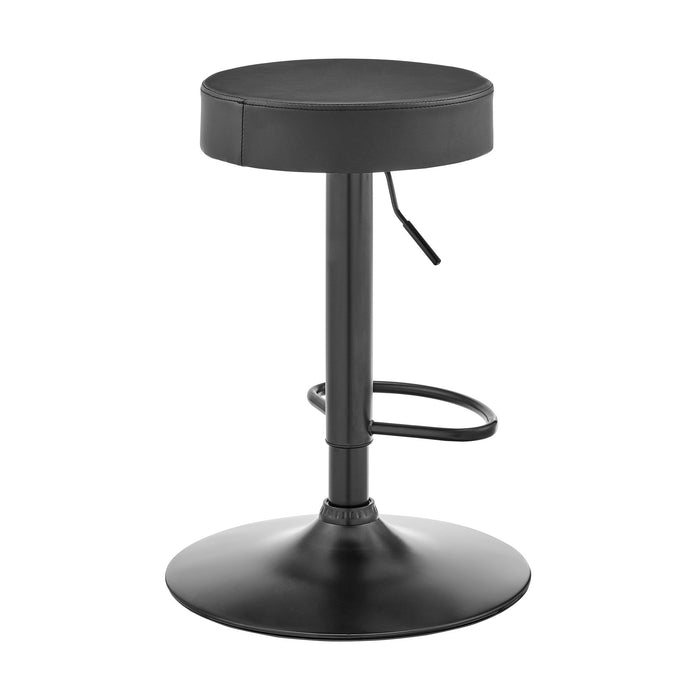 Dax - Backless Adjustable Height Bar Stool - Dark Gray