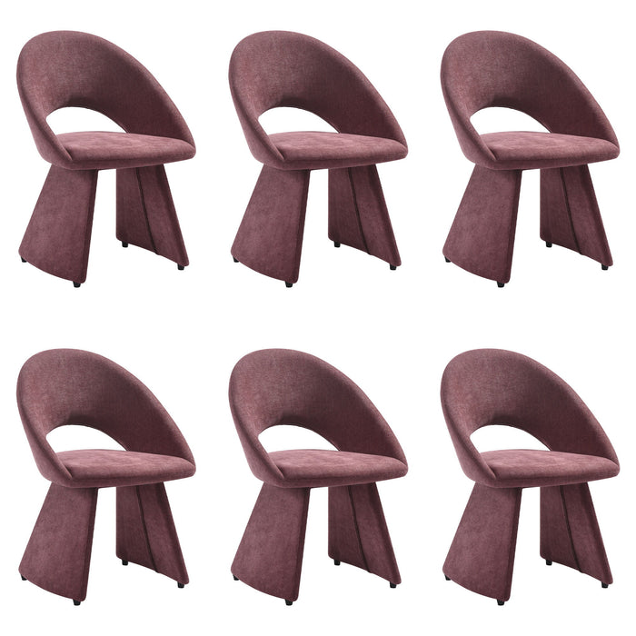 Angelina - Modern Curved Back Upholstered Dining Chair