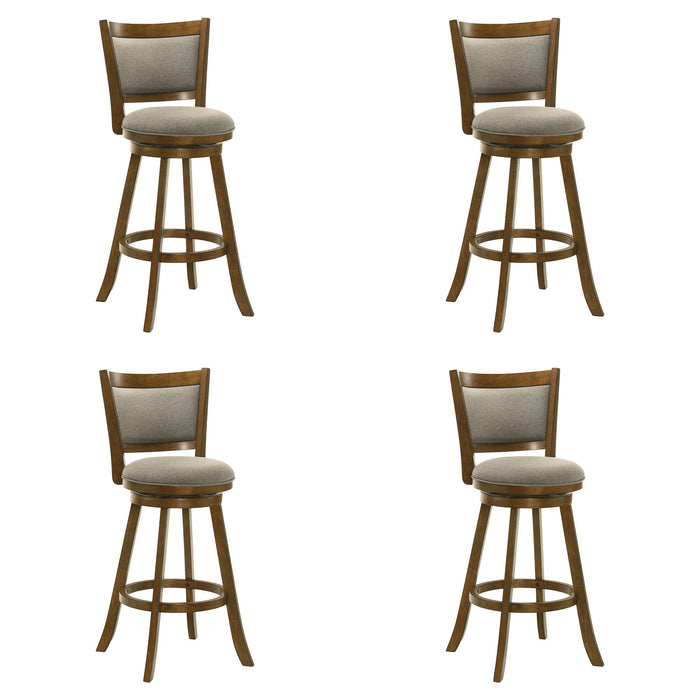 Aiden - Modern Farmhouse Swivel Wood Bar Height Kitchen Bar Stool