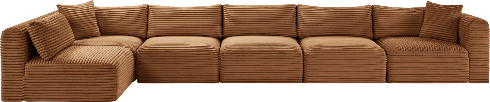 Shaggy - Fabric 6 Piece Modular Sectional