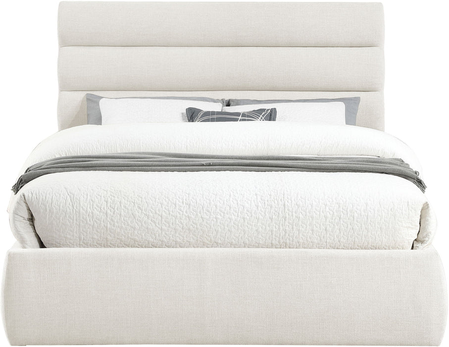 Adam - Linen Fabric Bed With 52" Headboard