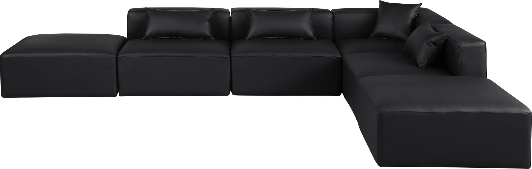 Cube - 6 Piece Modular Corner Armless Sectional