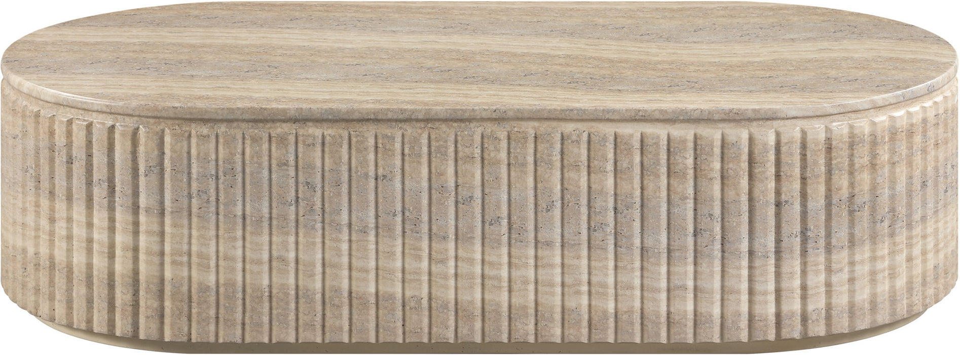 Catania - Concrete Indoor/Outdoor Coffee Table - Travertine