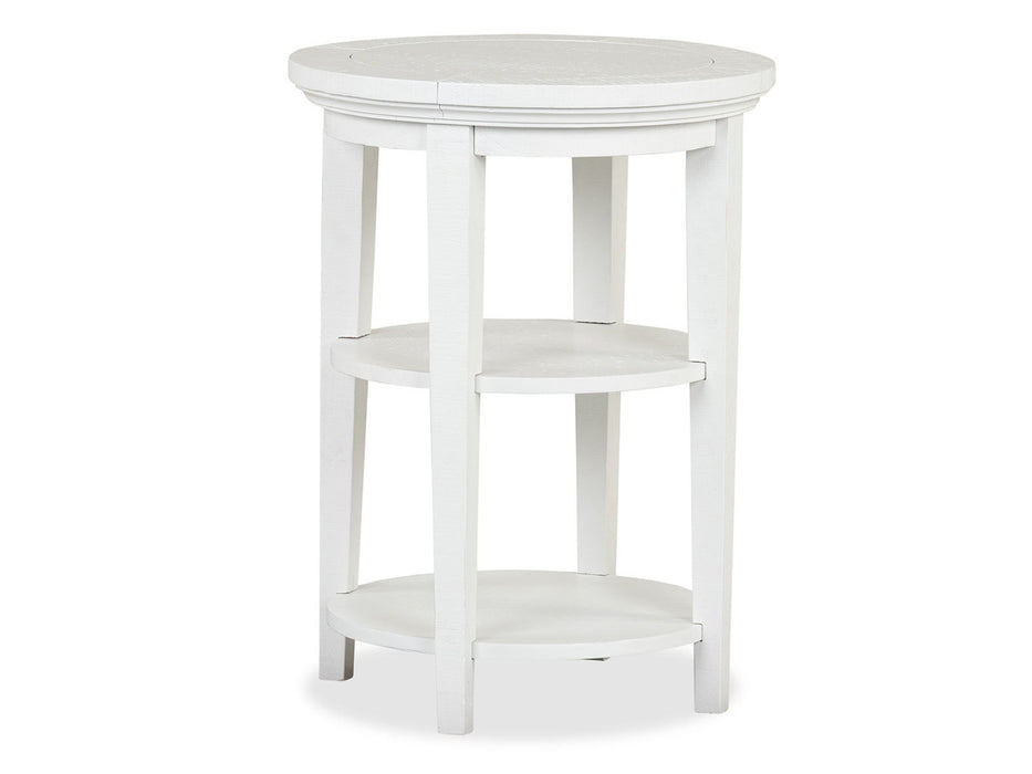 Heron Cove - Round Accent End Table - Chalk White