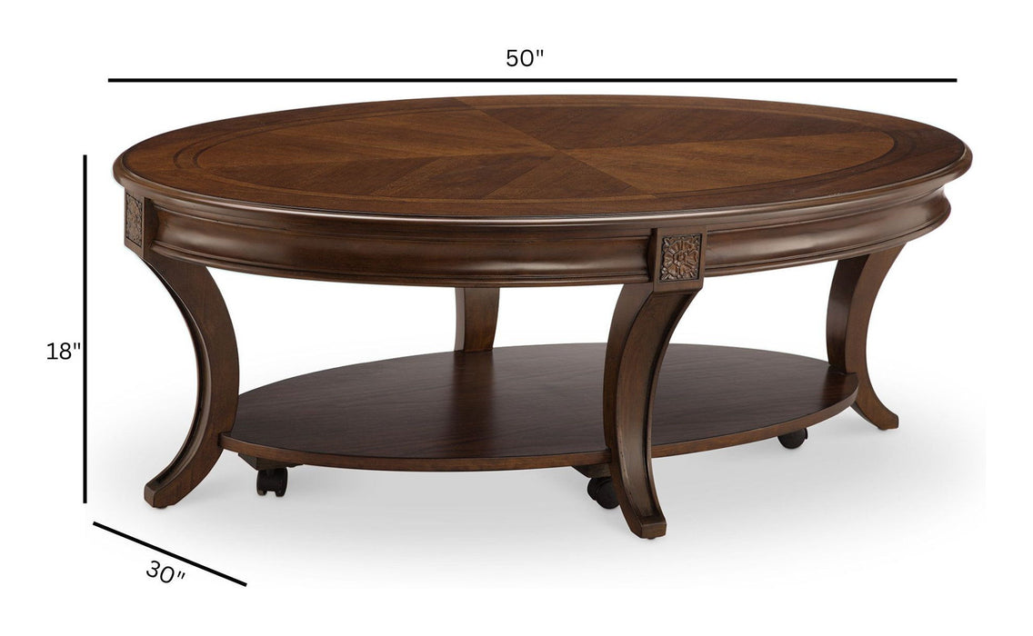Winslet - Round Caster Cocktail Table Set