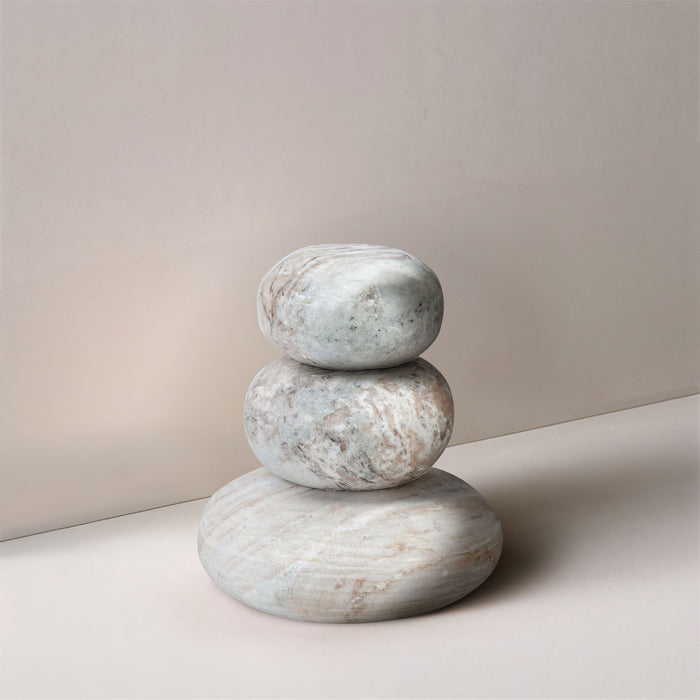 Pumpkin - 3 Piece Marble Decorative Object