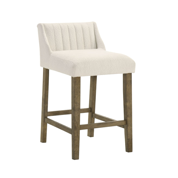 Fauna - Modern Transitional Wood Counter Height Kitchen Bar Stool
