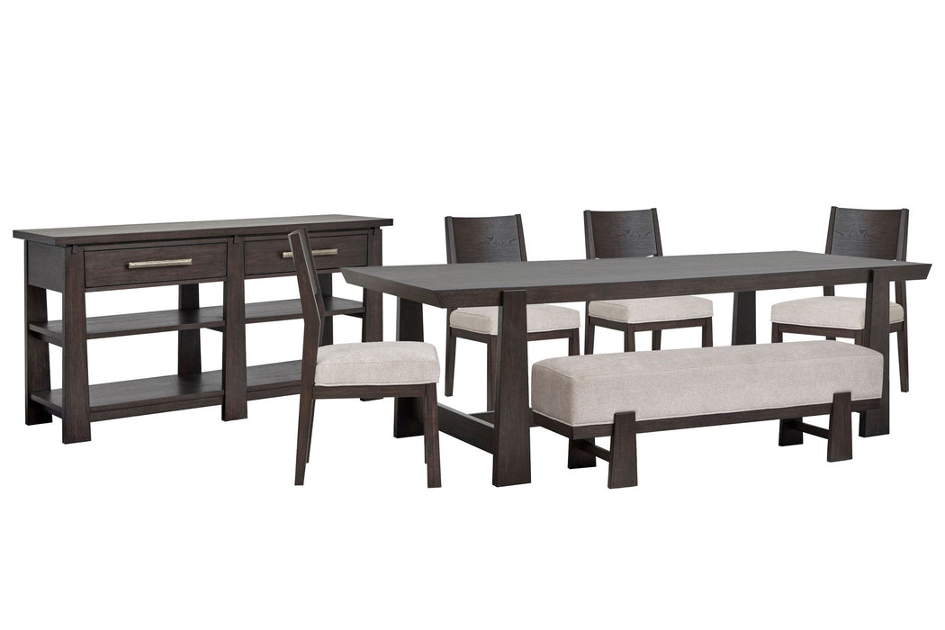 Tauren - Trestle Dining Table Set