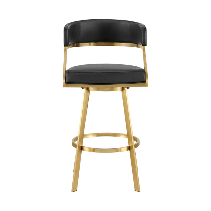 Saturn - Swivel Stool - Gold Legs