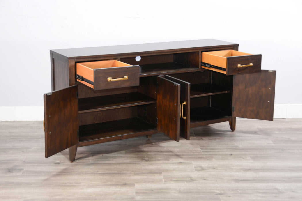 Media Console With Two Cabinets