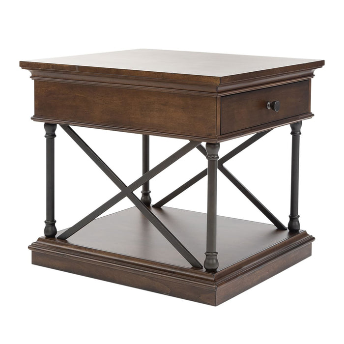 Tribeca - Drawer End Table - Dark Brown