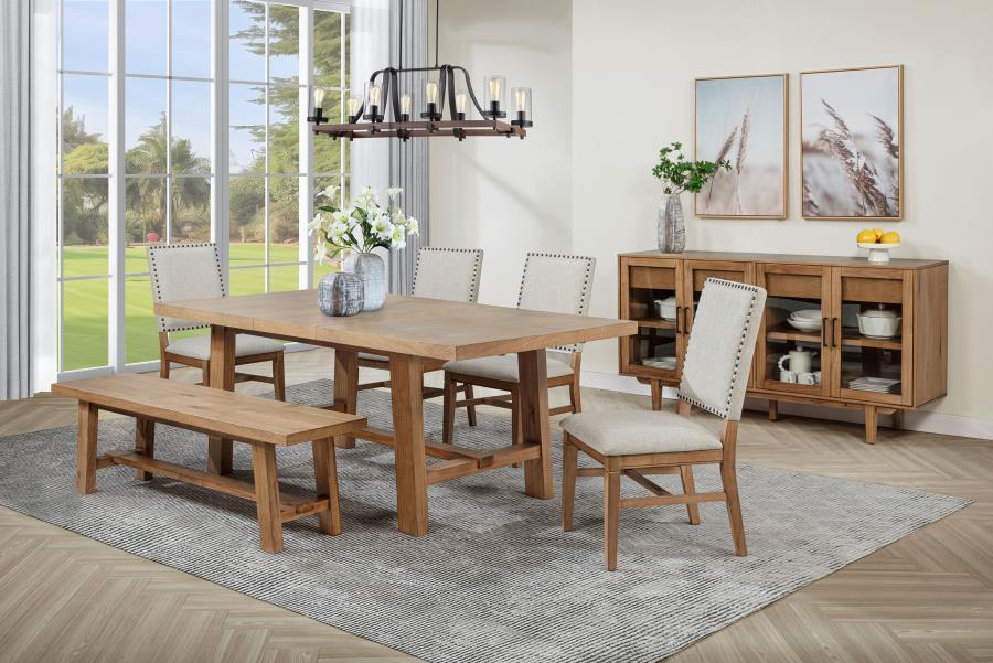 Middleton - Extension Leaf Dining Set With Upholstered Chairs