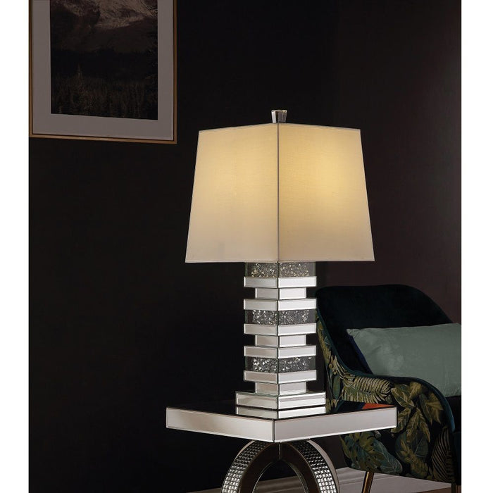 Noralie - Table Lamp - Mirrored & Faux Diamonds