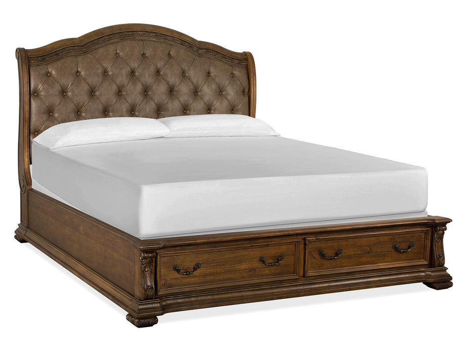 Durango - Upholstered Sleigh Storage Bed