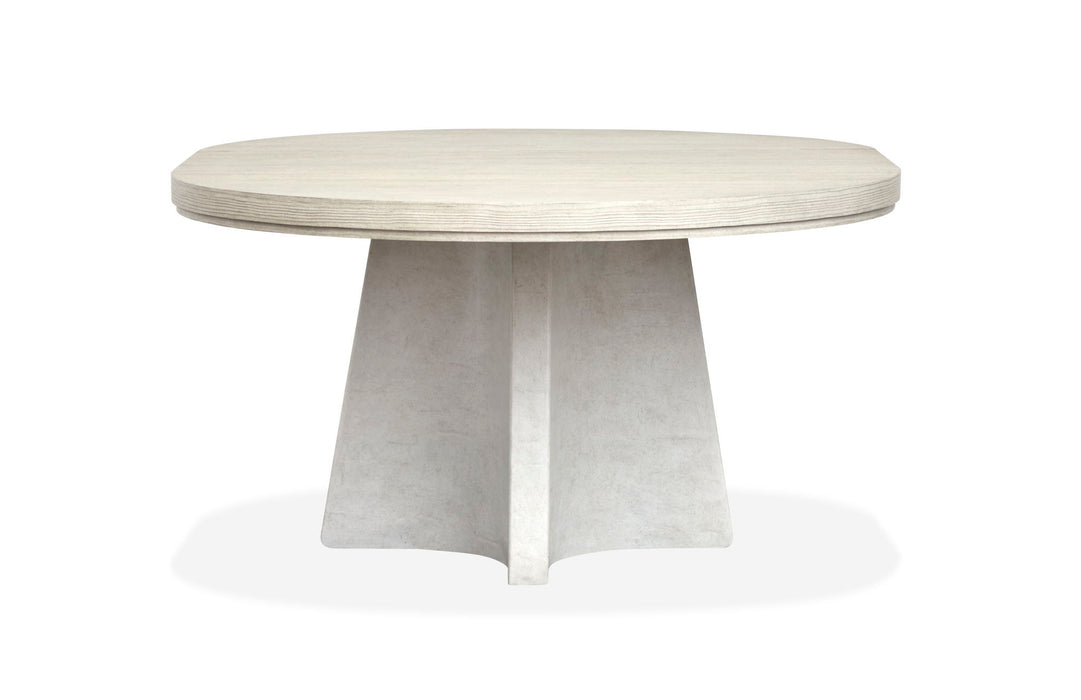 Lorelei - Extendable 54" Round Dining Table - Misty Cloud